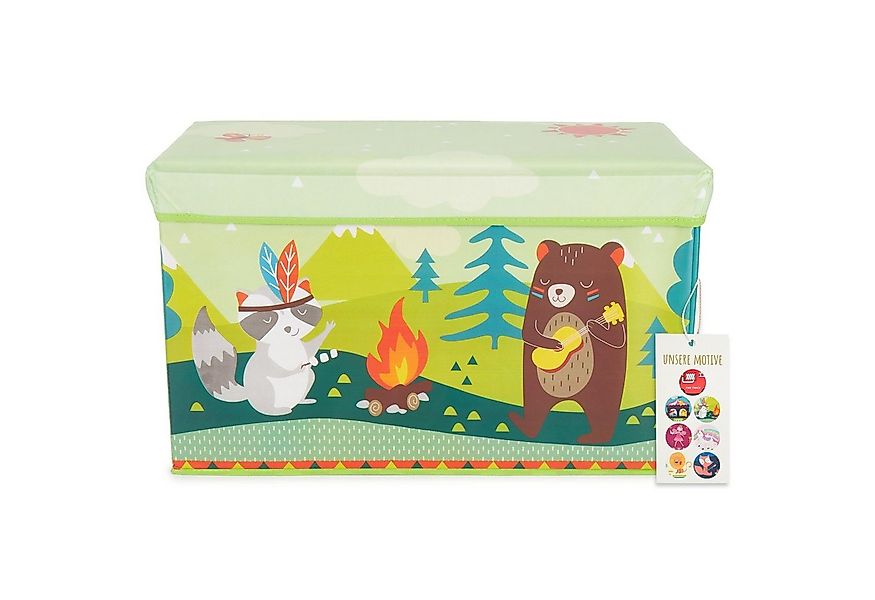 BIECO Spielzeugtruhe Bieco Aufbewahrungsbox mit Deckel 60L faltbar Spielzeu günstig online kaufen