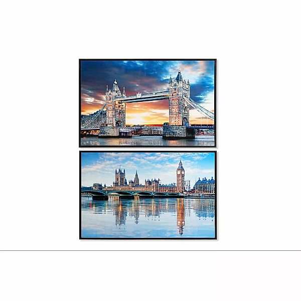 Leinwand Dkd Home Decor London (90 X 2.5 X 60 Cm) (2 Stück) günstig online kaufen