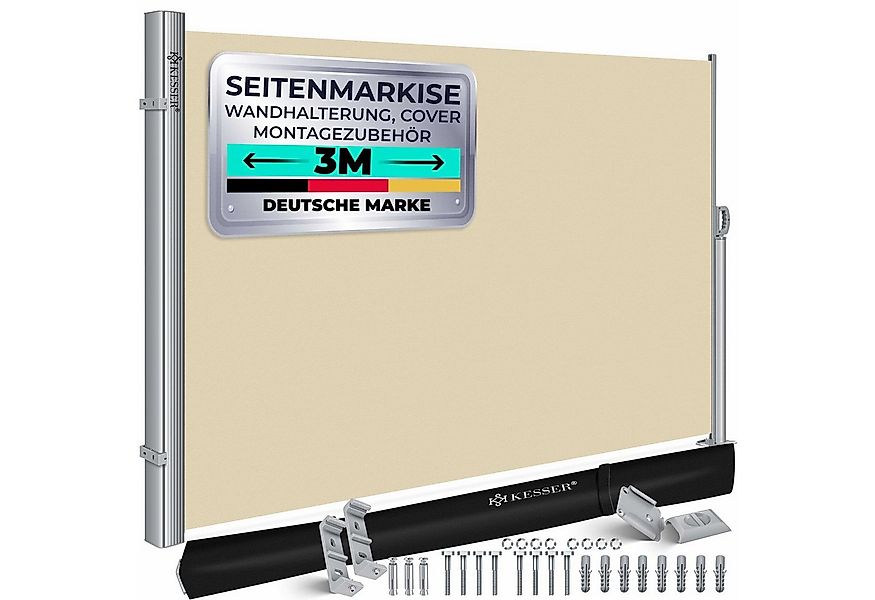 KESSER Seitenmarkise Alu-Seitenmarkise Ausziehbar & Blickdicht Garten-Sicht günstig online kaufen