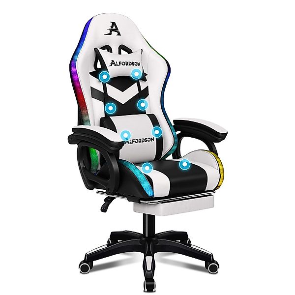 ALFORDSON Gaming-Stuhl 12 RGB LED-Farben Fernbedienung, günstig online kaufen