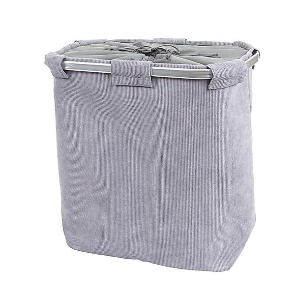 MCW Wäschesammler C34 56x49x30cm 82l Cord Grau günstig online kaufen