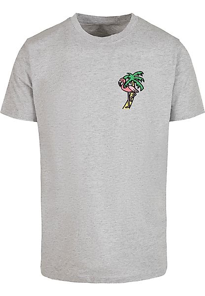 MisterTee Kurzarmshirt "MisterTee Herren Flamingo T-Shirt Round Neck" 1 Stk günstig online kaufen