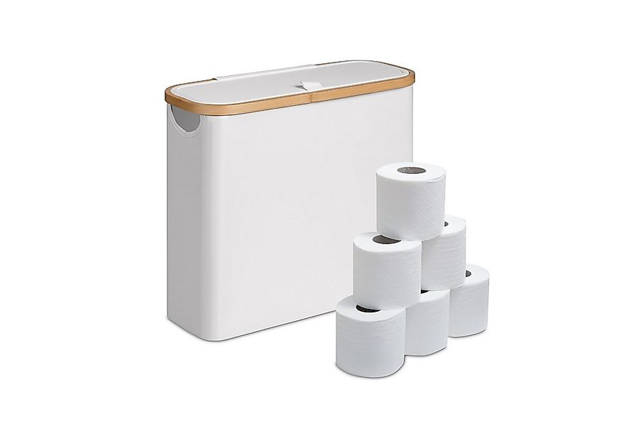 relaxdays Toiletten-Ersatzrollenhalter Toilettenpapier Aufbewahrung 12 Roll günstig online kaufen