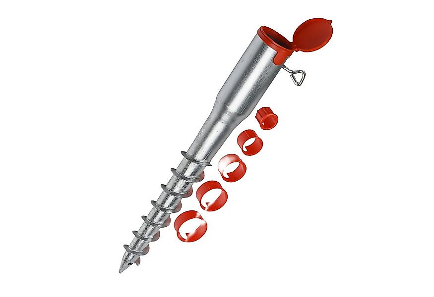 relaxdays Schirmhalter Bodenhülse aus Stahl 26-65 mm günstig online kaufen