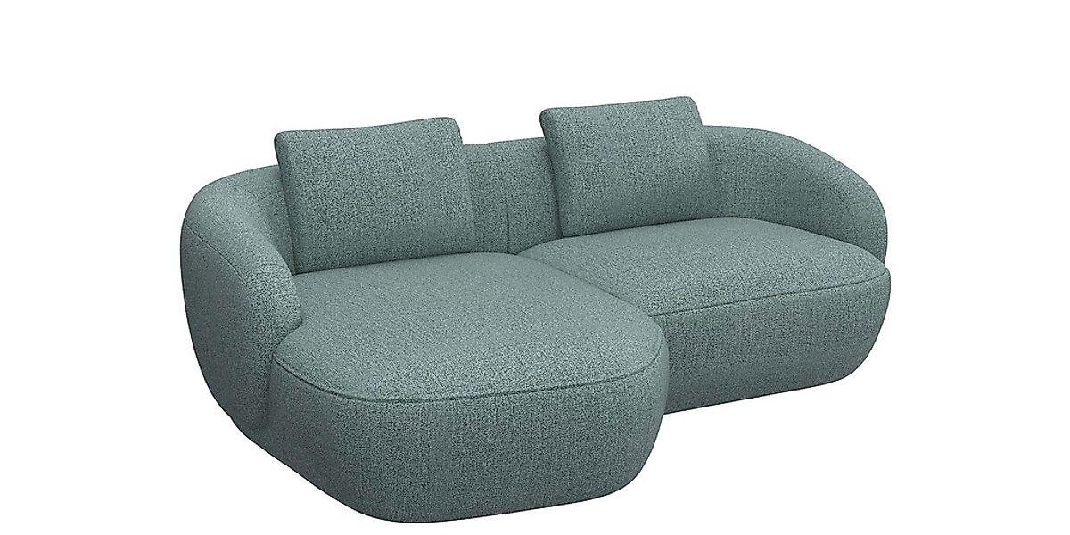 FLEXLUX Wohnlandschaft »Torino, rund, L-Form, Sofa-Ecke mit Recamiere, Long günstig online kaufen