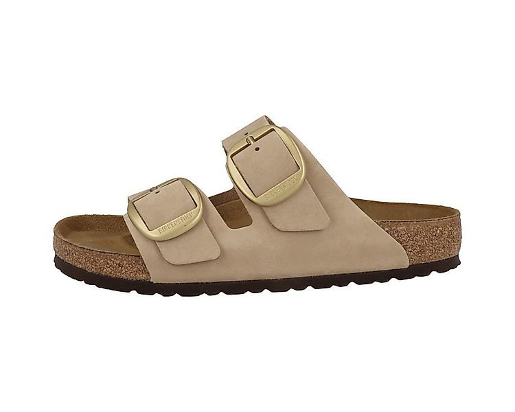 Birkenstock Arizona Big Buckle Nubukleder schmal Damen Sandale Hausschuhe, günstig online kaufen