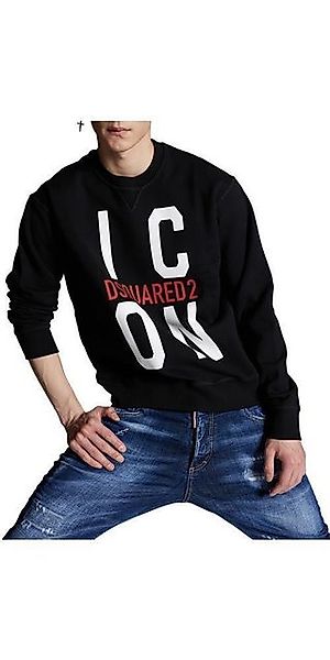 Dsquared2 Rundhalspullover Dsquared2 ICON Sweatshirt Schwarz Herren XXL günstig online kaufen