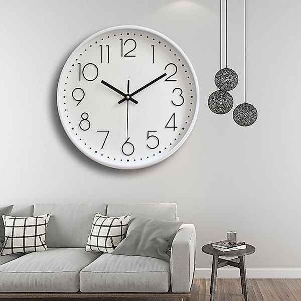 zggzerg Wanduhr 30cm Quartz Lautlos Wanduhr, günstig online kaufen