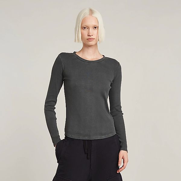 G-STAR Langarmshirt "Tops Overdyed slim", im Overdyed-Look günstig online kaufen