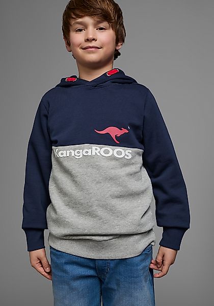 KangaROOS Kapuzensweatshirt Colorblocking Langarm, mehrfarbig, mit günstig online kaufen