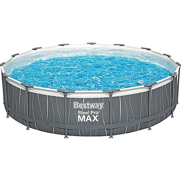 Bestway Steel Pro MAX Stahlrahmenpool-Set Ø 457 cm x 107 cm günstig online kaufen