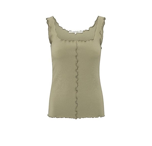 YAYA Tanktop Geripptes ärmelloses Oberteil mit gewellten Rändern günstig online kaufen
