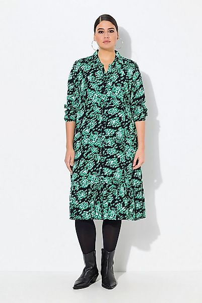 Ulla Popken Hemdblusenkleid Hemdblusenkleid A-Linie Hemdkragen. günstig online kaufen