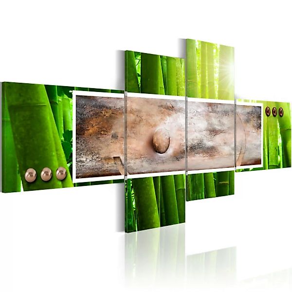 Leinwandbild Abstrakt und Bambus XXL günstig online kaufen