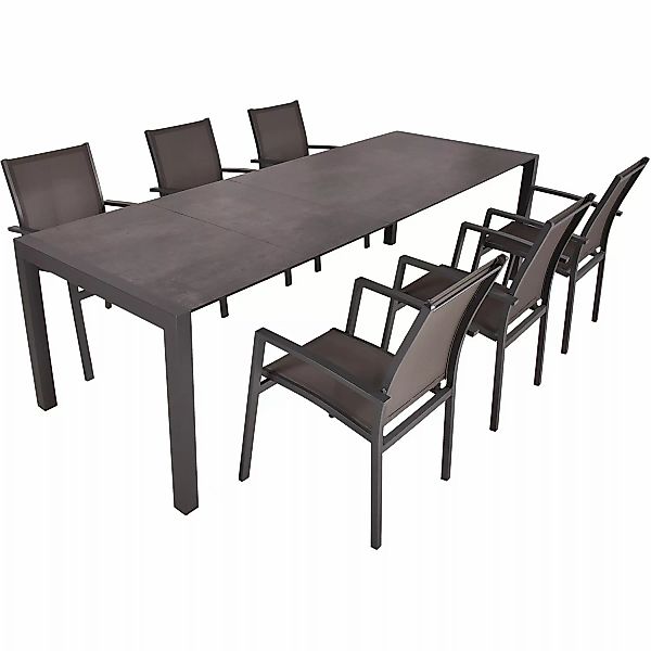 Garden Pleasure Gartenmöbel-Set 15 Sophia 7-teilig Anthrazit günstig online kaufen