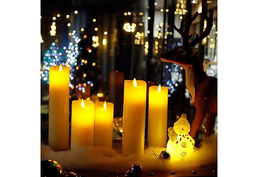 CCLIFE LED-Kerze LED Kerzen 3er 5er Set mit Fernbedienung Timer Funktion günstig online kaufen