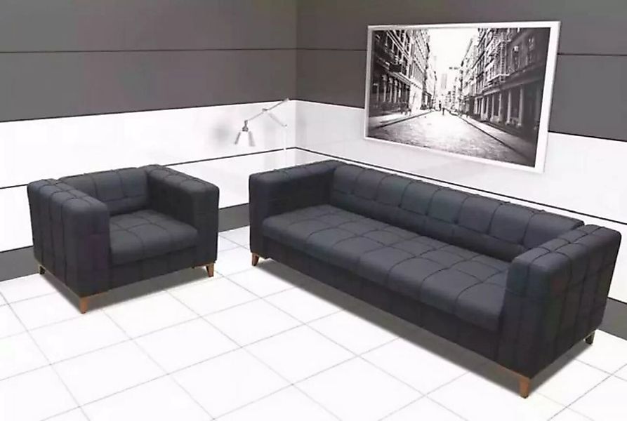 JVmoebel Sofa Polster Sitzgruppe Sofas Luxus Couchgarnitur Dreisitzer Sesse günstig online kaufen