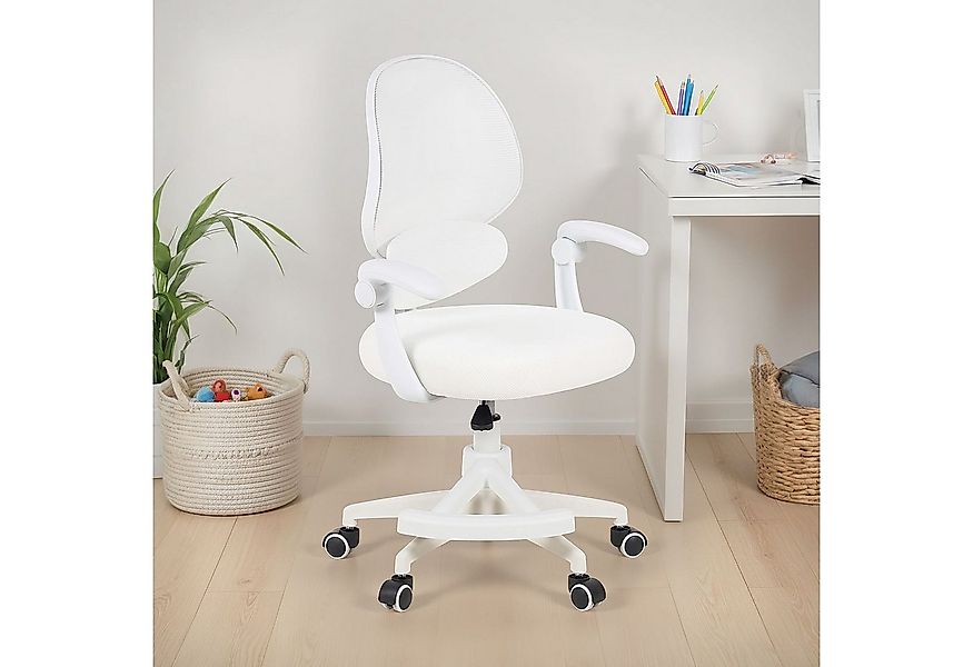 IDIMEX Drehstuhl ISLA, Schreibtischstuhl mit Fußstütze ergonomisch höhenver günstig online kaufen