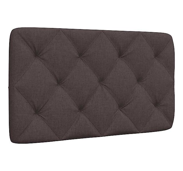 vidaXL Bett Kopfteil-Kissen Dunkelbraun 80 cm Stoff (1-tlg) günstig online kaufen
