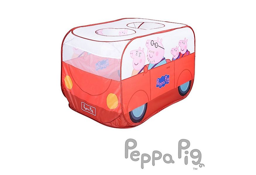roba® Spielzelt Peppa Pig - Kinderzelt in Autoform Indoor & Outdoor - Rot / günstig online kaufen