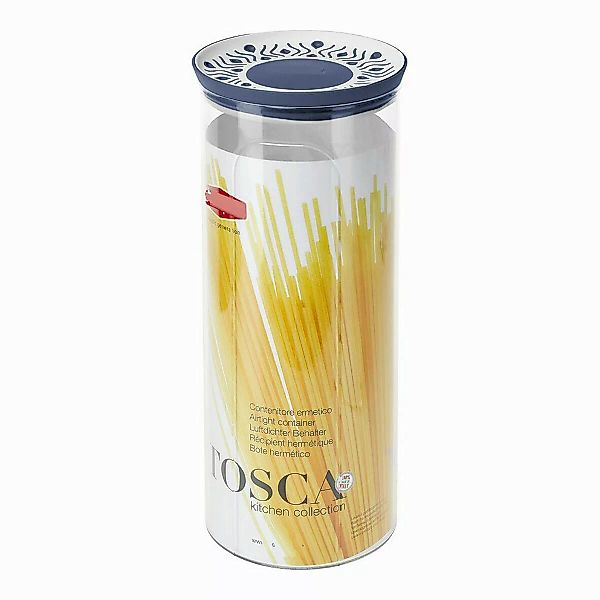 Gefäß Tosca Blau Kunststoff (2200 Ml) (11,7 X 28 X 11,7  (11,7 X 28 X 11,7 günstig online kaufen