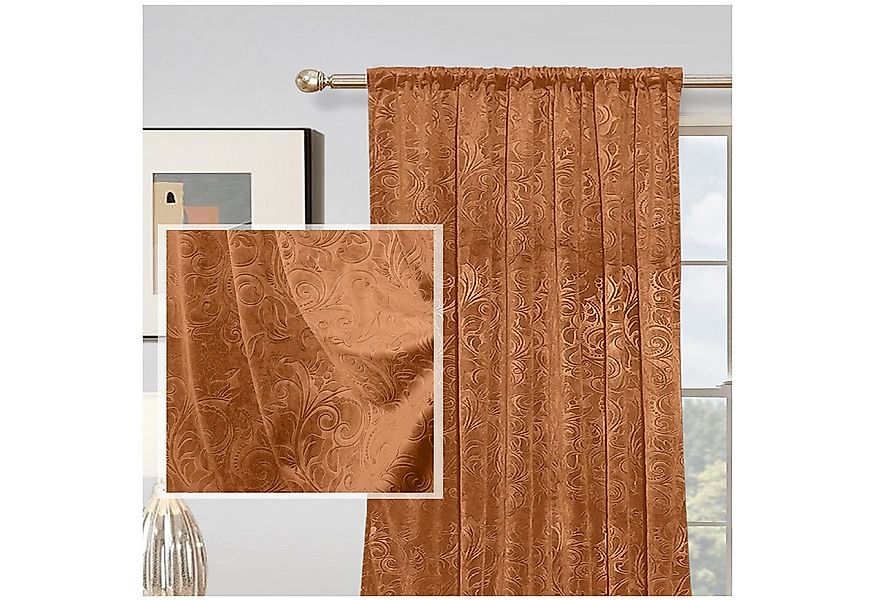 Jibenhome Verdunkelungsvorhang Samt Gardine 2er-Set, Blickdicht Vorhänge Bl günstig online kaufen