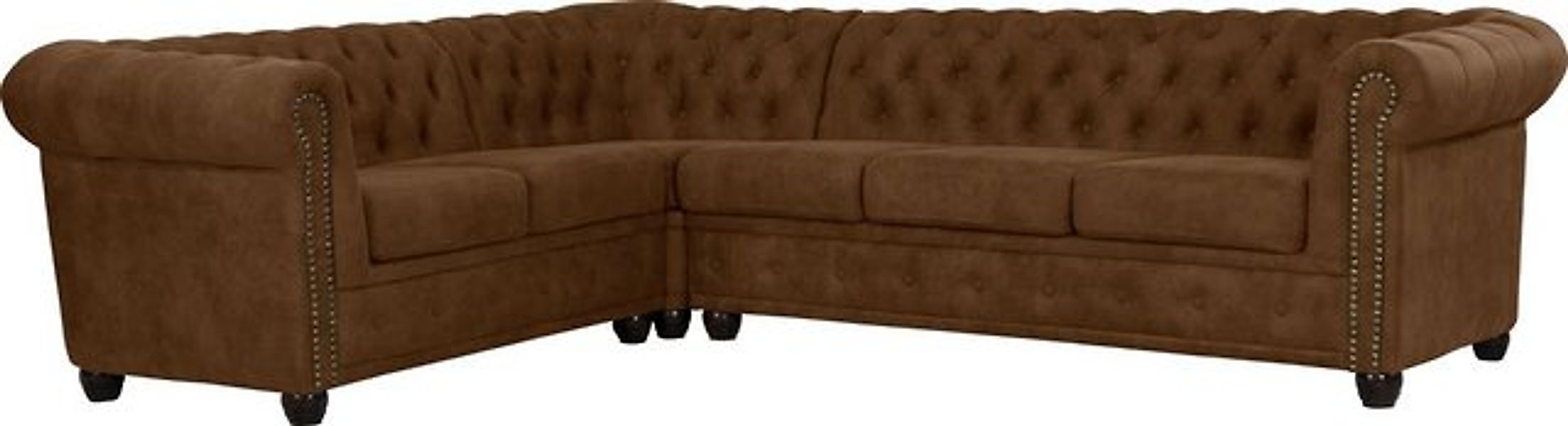Home affaire Chesterfield-Sofa Rysum L-Form, Chesterfield-Optik, langer Sch günstig online kaufen