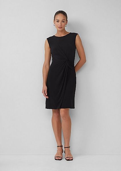 s.Oliver Minikleid Kleid Ärmelloses Jersey-Kleid mit Knoten-Detail und Leo- günstig online kaufen
