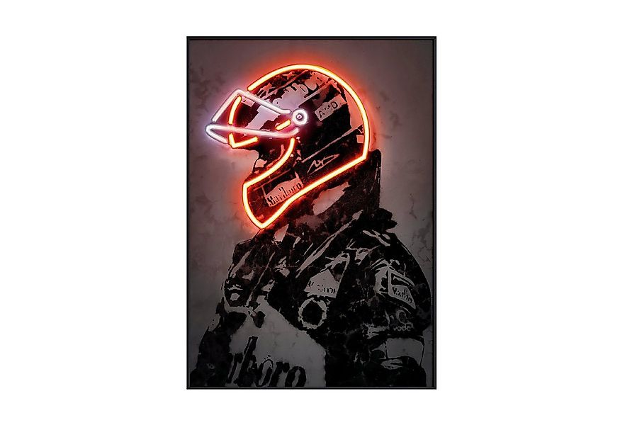 JUSTGOODMOOD Poster Premium ® Formel 1 Rennfahrer Rot Neon Helm Poster · oh günstig online kaufen