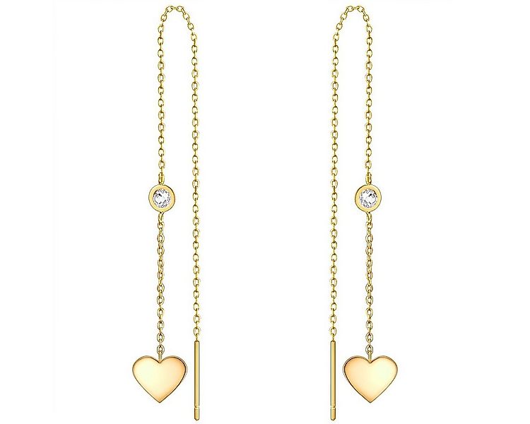 Eastside Paar Ohrhänger gelbgold, mit Preciosa günstig online kaufen