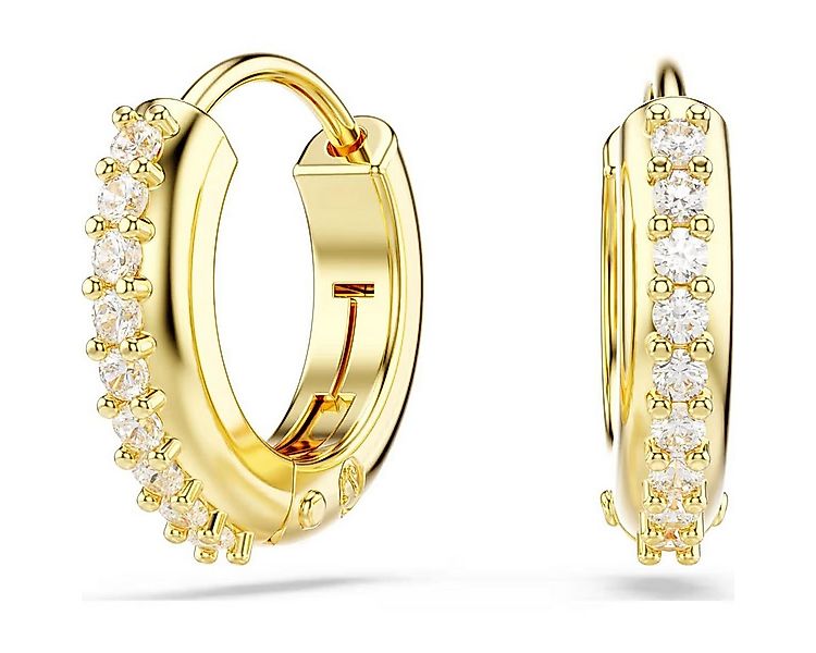 Swarovski Ohrring-Set Swarovski Creolen Matrix 5697228 Rundschliff, Goldleg günstig online kaufen