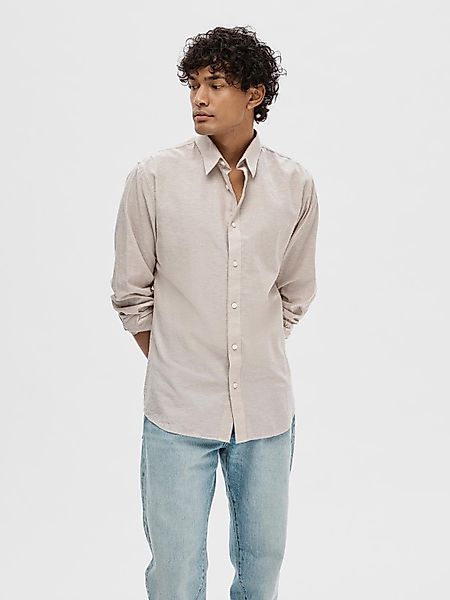 SELECTED HOMME Leinenhemd SLHSLIMNEW-LINEN SHIRT LS günstig online kaufen
