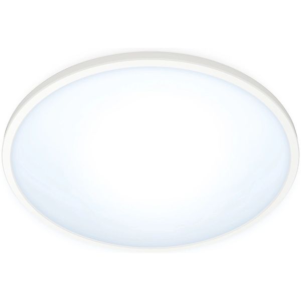 WiZ LED-Deckenleuchte SuperSlim Tunable White 1500,m Weiß Ø 29,2 cm günstig online kaufen