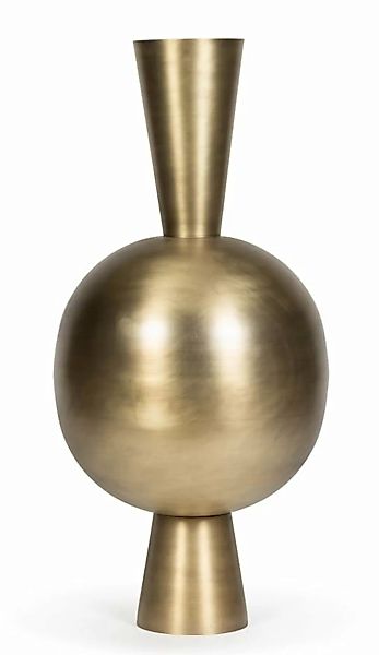 Dekocandle Vasen Trompetenvase Messing gold Ø39 x 87 cm (1 Stück) (gold) günstig online kaufen
