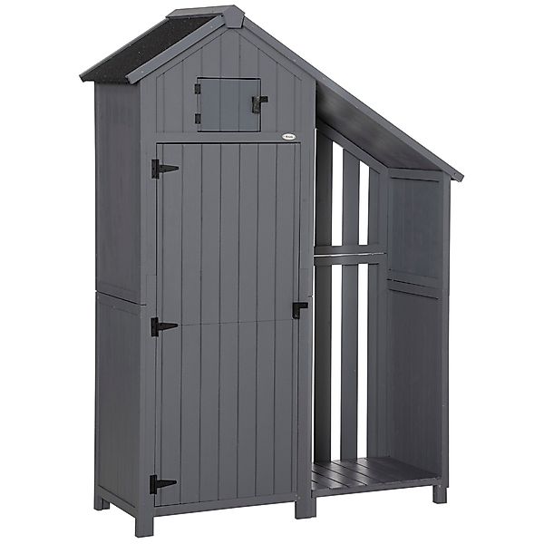 Outsunny Gerätehaus Gartenschrank, aus Holz, Geräteschuppen günstig online kaufen