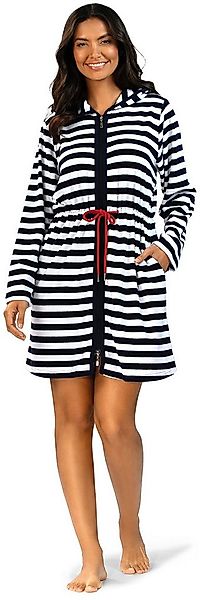 comtessa Damenbademantel Damen Morgenmantel mit Reißverschluss, Midi, Baumw günstig online kaufen