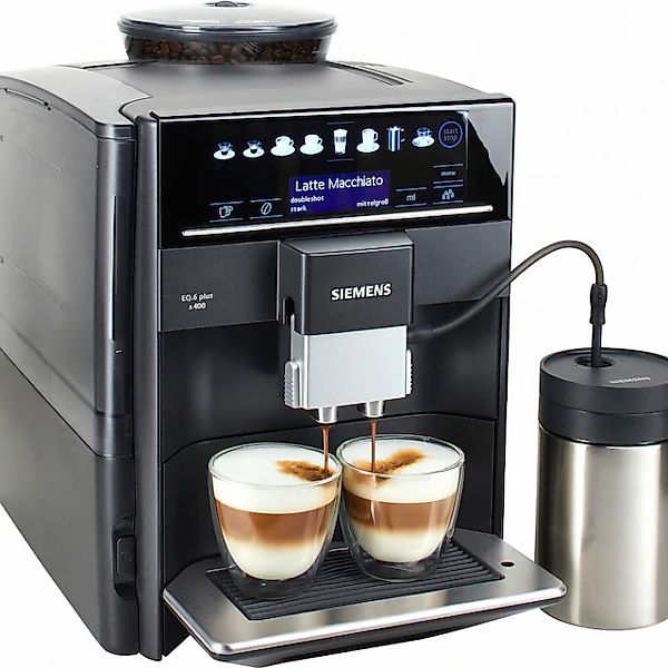 SIEMENS Kaffeevollautomat »EQ6 plus s400 TE654509DE, Doppeltassenfunktion, günstig online kaufen
