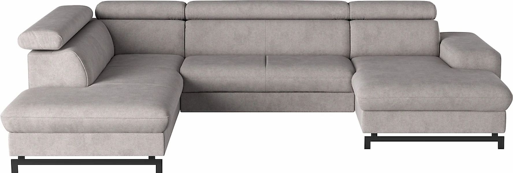 COTTA Wohnlandschaft "Emma U-Form, B: 328 cm" mit Kopfteilverstellung, opti günstig online kaufen