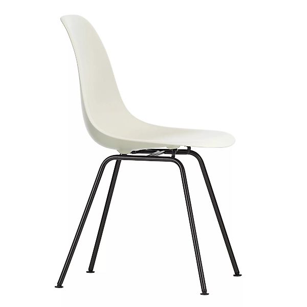 Vitra - Eames Plastic Side Chair DSX Gestell schwarz - kieselstein/Sitzscha günstig online kaufen