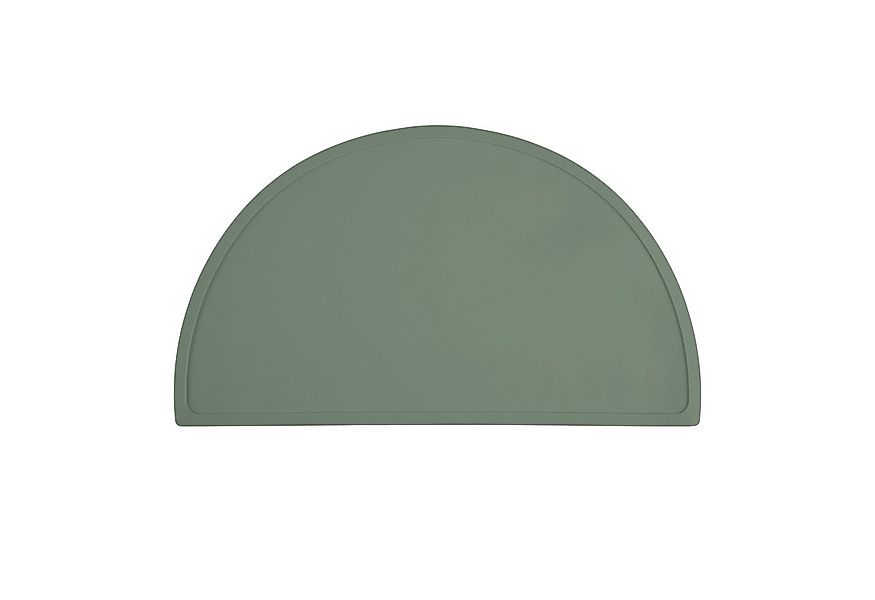 relaxdays Platzset Platzdeckchen Kinder in Halbkreisform, (1-St), Dunkelgrü günstig online kaufen