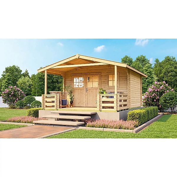 Weka Holz-Gartenhaus Satteldach Unbehandelt 460 cm günstig online kaufen