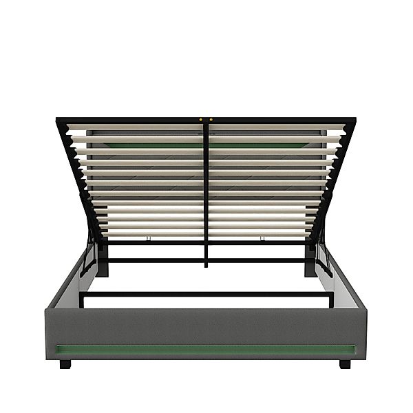 Gdood Polsterbett Doppelbett LED Stauraumbett (1-tlg., günstig online kaufen