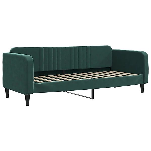 vidaXL Bett, Tagesbett Dunkelgrün 80x200 cm Samt günstig online kaufen