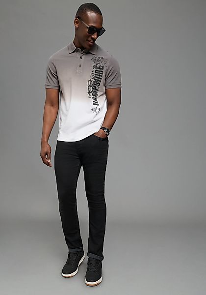 DELMAO Poloshirt kurzärmelig, lässiges Batikmuster, Polokragen günstig online kaufen