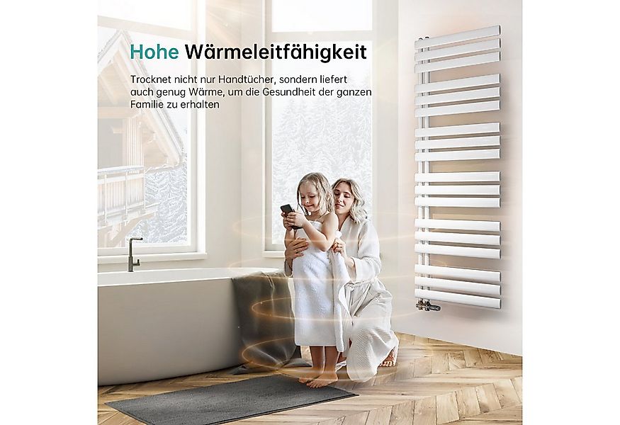 EMKE Badheizkörper 388-815W Rohrheizkörper Oval Röhren Handtuchtrockner Bad günstig online kaufen