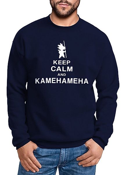 MoonWorks Sweatshirt Sweatshirt Herren Keep Calm and Kamehameha Son Goku Dr günstig online kaufen