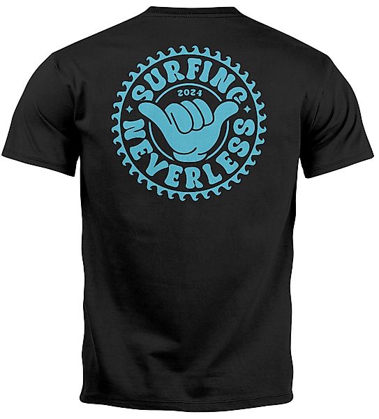 Neverless Print-Shirt Herren T-Shirt Surfing Surfer günstig online kaufen