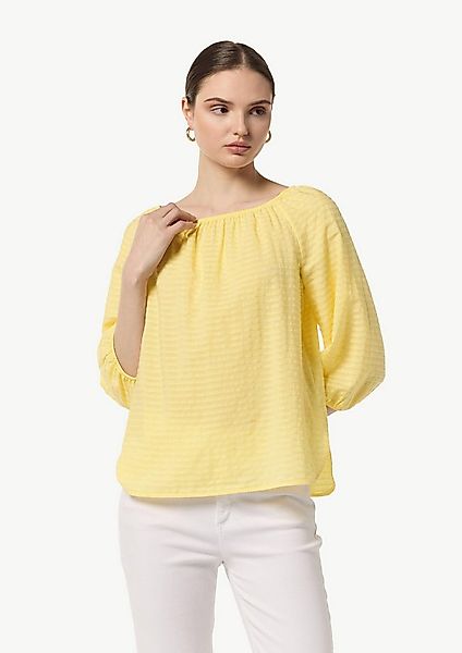 comma Kurzarmbluse Bluse Off-Shoulder-Bluse aus Viskosemix günstig online kaufen