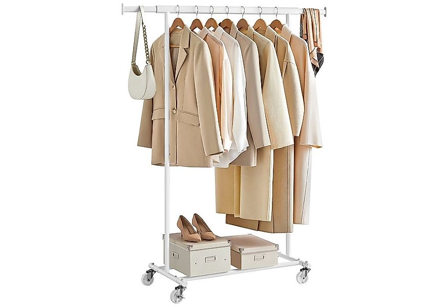 SONGMICS Kleiderständer, Garderobenständer auf Rollen, bis 90 kg belastbar günstig online kaufen