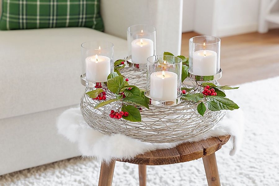 EDZARD Stumpenkerze Cornelius Ø 6 cm, (H 5 cm) Stumpenkerzen-Optik, Dauerke günstig online kaufen